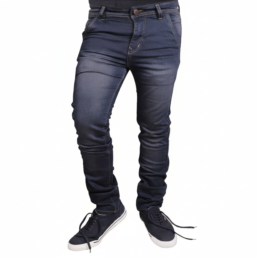Black Warrior Slim Men Dark Blue Jeans