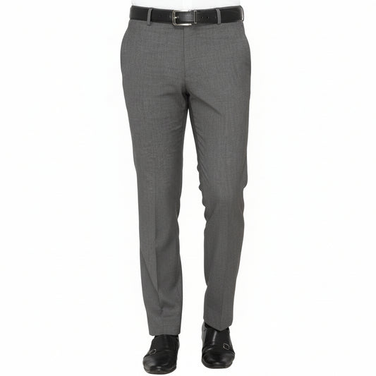 27 Zido Slim Fit Men Grey Trousers