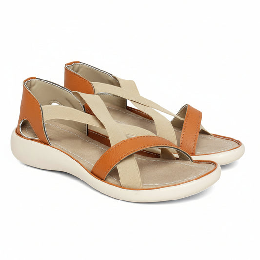 33 BELLA TOES Women TAN Flats