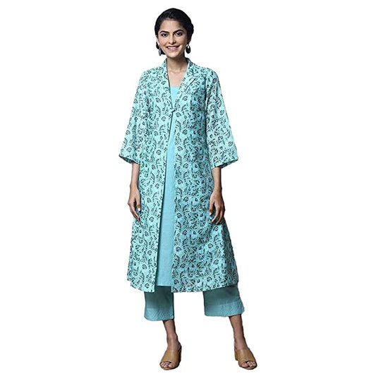 BIBA Womens Polycotton Salwar Kurta Dupatta