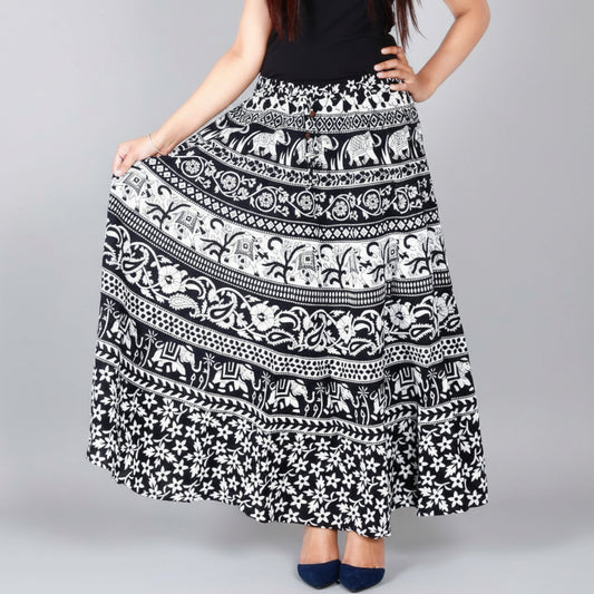 Womens Wrap Around Multicolor Skirt