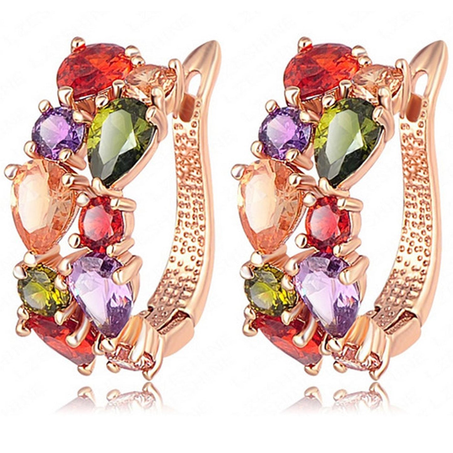 Flower Stone Earrings