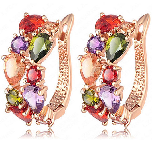 Flower Stone Earrings