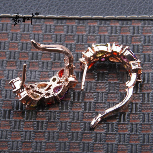 Flower Stone Earrings
