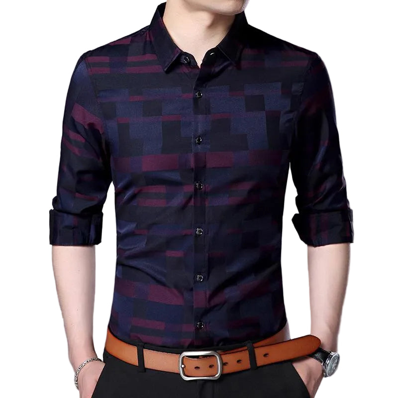 Leisure Men Long Sleeve Shirt