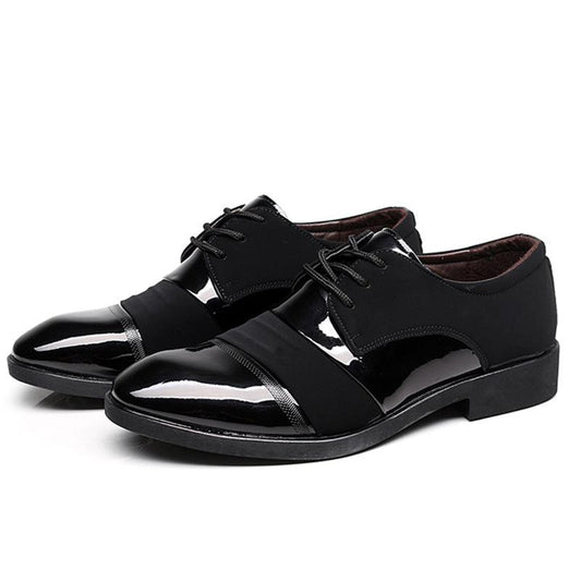 Men Shoes Fashion Pointed Lace-up Oxfords