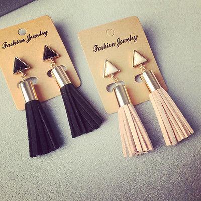 Tassel Drop Long Earrings