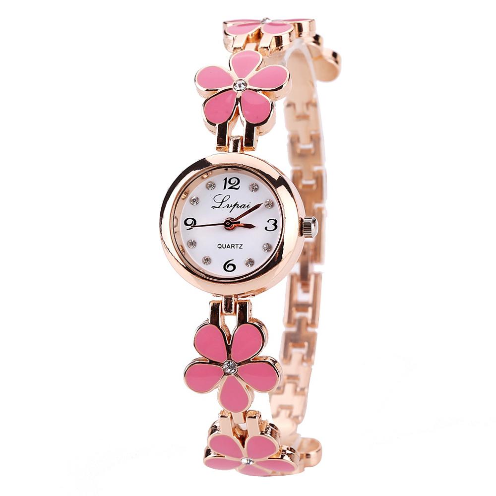 Women s Flowers Strap Quartz Watch